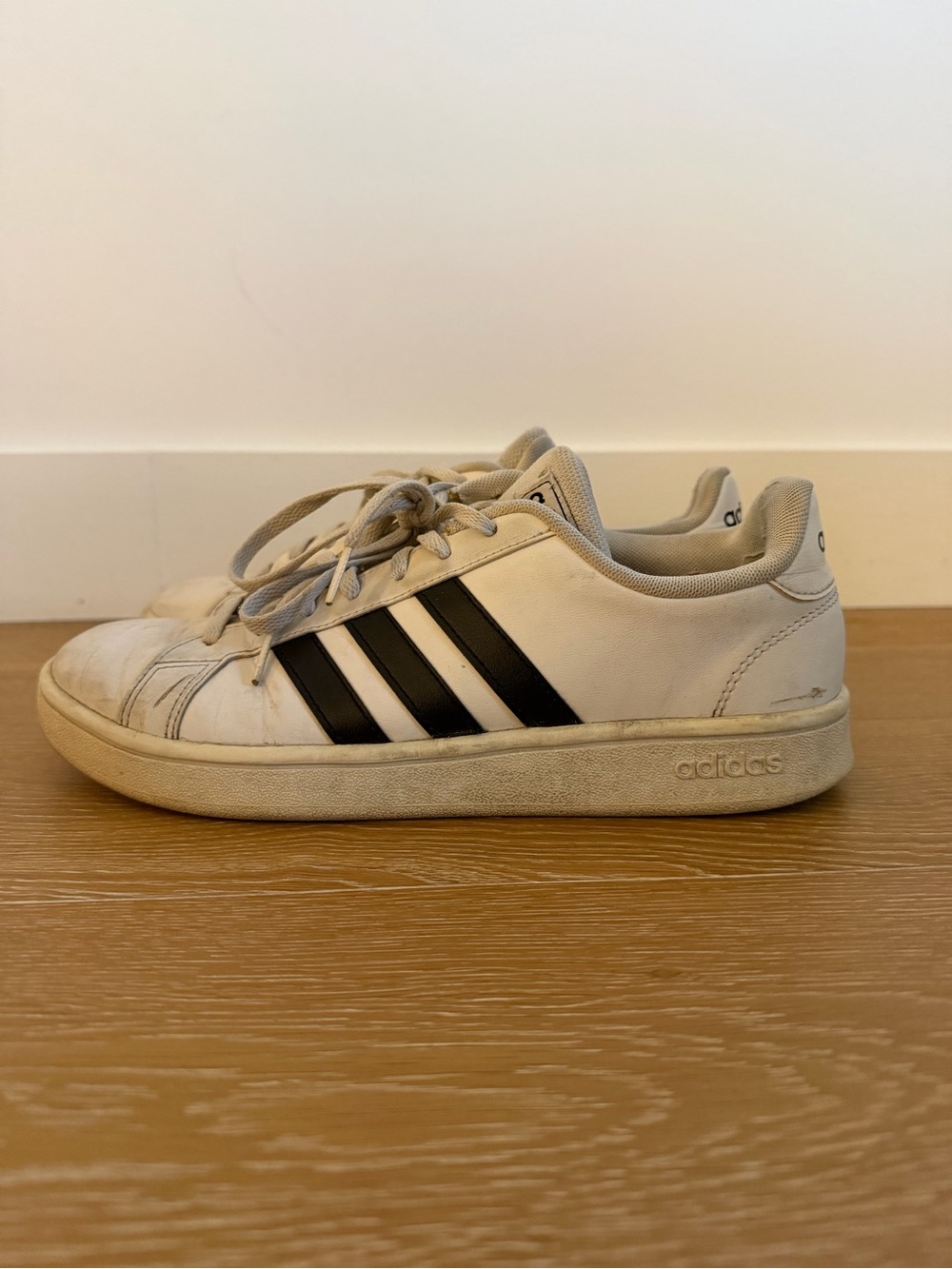 adidas White and Black Women's Low-Top Sneakers used